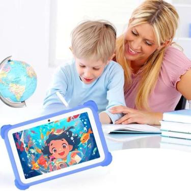 Imagem de Tablet Infantil Com Lousa Mágica Resistente Presente Dia Das Crianças 