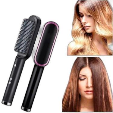 Imagem de Escova Alisadora 3 Em 1 Anion Hair Alisa Seca Hidrata Bivolt - Isamar