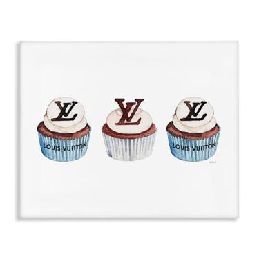 Imagem de Stupell Industries Design de arte de parede em tela trio cupcake de padaria de luxo por Amanda Greenwood, 40,6 x 50,8 cm