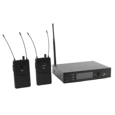 Imagem de Luocute 2 Em 1 Sem Fio No de Monitor, 610 a 786 MHz IEM Portátil Com Receptor de Cinto para Desempenho da KTV Em Estágio e Desempenho da Banda (Plugue da UE)