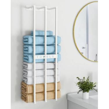Imagem de Porta-toalhas montados na parede Bethom Bathroom White