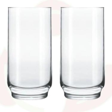 Imagem de 2 Copo de Vidro Lights 410ML Transparente Long Drink Suco - NADIR FIGU