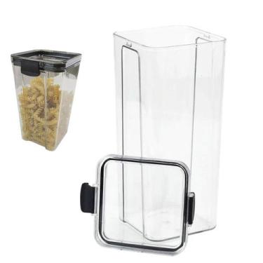 Imagem de Pote Hermetico Conserva Veda Tampa Armazenamento 1300ml Acrilico Trans