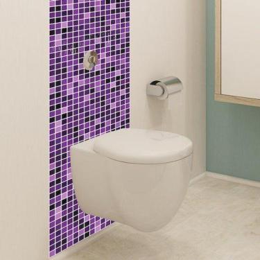 Imagem de Adesivo de Pastilhas Roxo Silvestre 25x25 cm com 10un - Quartinhos