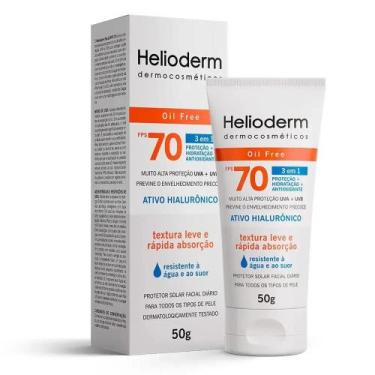 Imagem de Kit c/ 3 Helioderm Facial Fps 70 Oil Free 50g 3 Em 1