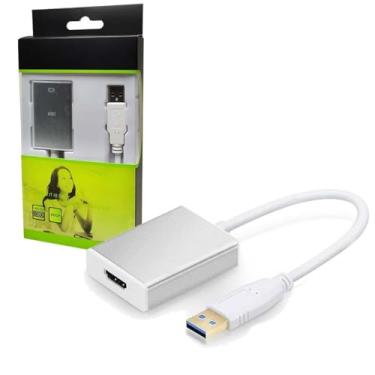 Imagem de Cabo Adaptador Conversor Usb X Hdmi 1080p Placa Multi Telas AD-902H USB-3.0-HD