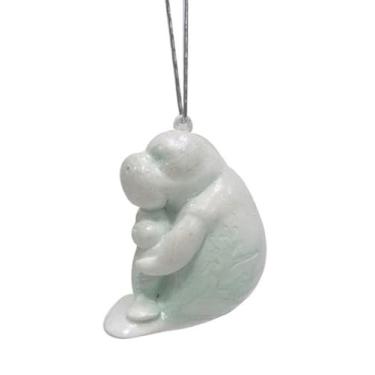 Imagem de The Bridge Collection Enfeite de peixe-boi de resina Mommy & Me - Enfeite de Natal de peixe-boi de 7,6 cm - Decoração de férias de animais marinhos