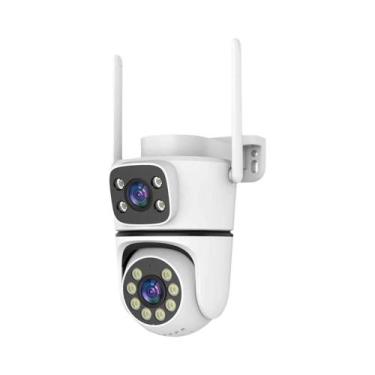 Imagem de Câmera IP PTZ Tuya HD À Prova d'Água Com Lente Dupla 5G Wifi Visão Not