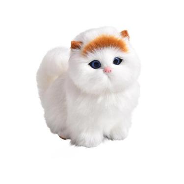 Imagem de Simulação gato pelúcia animais brinquedo vai chamar a boneca brinquedo