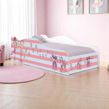 Imagem de Cama Solteiro Glow Bailarinas Meninas Solteiro Com Colchão - CASA H