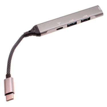 Imagem de Hub 4 em 1 PD Adaptador USB-C compatível com Samsung Galaxy Tab A7/Lite/A8/A9/A9 Plus, Tab S7/S8/S9/10/Ultra/Plus/FE - Divisor USB de porta de carregamento tipo C