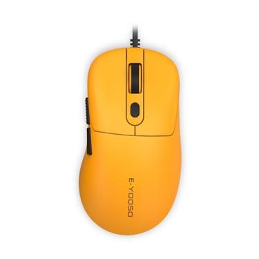 Imagem de E-YOOSO Mouse para jogos, mouse gamer com fio 400-4000 DPI, mouse de computador para PC/Mac e laptop - preto.