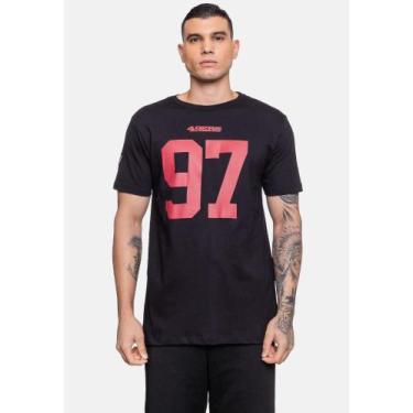 Imagem de Camiseta Masculina NFL Player Nick Bosa Preta, G