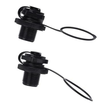 Imagem de Chiffonade 2 peças de plugues de ar em espiral de 22 mm válvula de ar inflável barco barco tipo parafuso válvula Boston conjunto de equipamentos componentes de bote de borracha