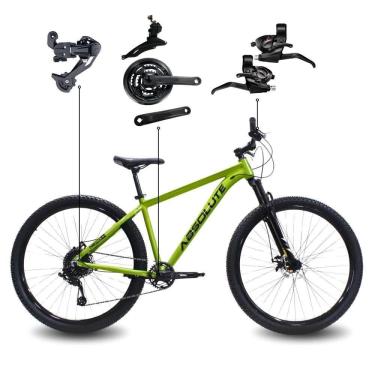 Imagem de Bicicleta Aro 29 Absolute 21 Marchas Quadro Alumínio Freio A Disco Mtb - Verde - 15 Verde