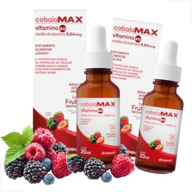 Imagem de KIT 02un Vitamina B12 Metilcobalamina Ativa Gotas Sublingual - 400 Doses - CobalaMAX - 1 Gota por Dia - Herbamed 20ml - Frutas Vermelhas - B12 Sublingual Gotas Forma Ativa