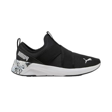 Imagem de PUMA Tênis de treino feminino Softride Harli sem cadarço, Preto-haute Tropic-Branco Ah25, 40