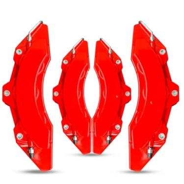 Imagem de Capa De Pinça Freio Logo Tsi Gm Amg X1 Golf + Cola (Vermelho)