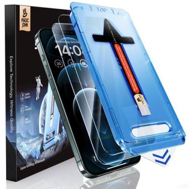 Imagem de Protetor de tela MAGIC JOHN iPhone 12 Pro Max 6,7", pacote com 2