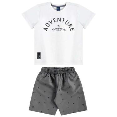 Imagem de Conjunto Camiseta e Bermuda Bee Loop, Branco, 8