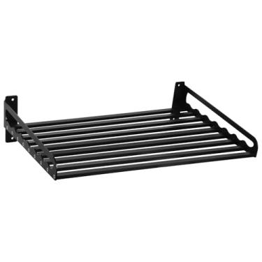 Imagem de OMISTAR Rack de forno de micro-ondas, prateleira de 60 x 40 cm para suporte de parede de micro-ondas, suporte de forno elétrico de parede, prateleira de panela de parede de cozinha