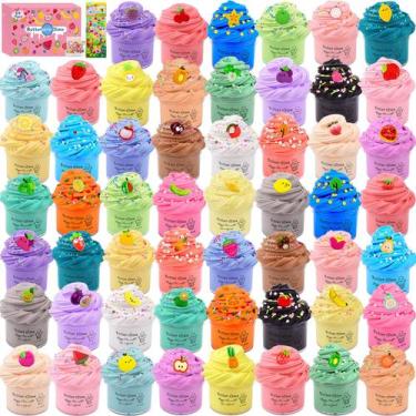 Imagem de Kit Slime DUJUANHUA, pacote com 54, mini frutas com aroma de manteiga 