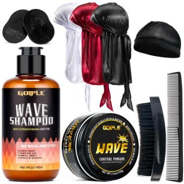 Imagem de Conjunto de shampoo Wave Goiple Waves Pomade 360 Waves para homens