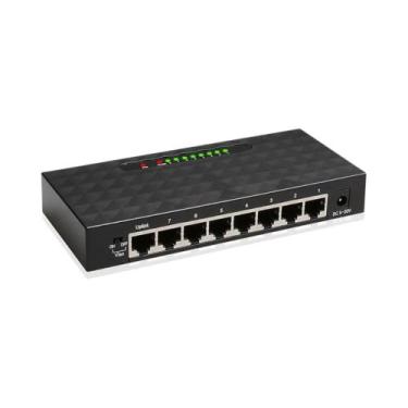 Imagem de Switch De Rede Gigabit De 8 Portas Kebidumei Fast Ethernet Para Casa E