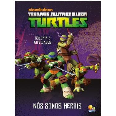 Imagem de Livro - Colorir e atividades(GG)-Ninja Turtles: Nós somos heróis!