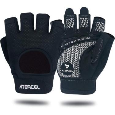 Imagem de Luvas de levantamento de peso ATERCEL Full Palm Protection Black S