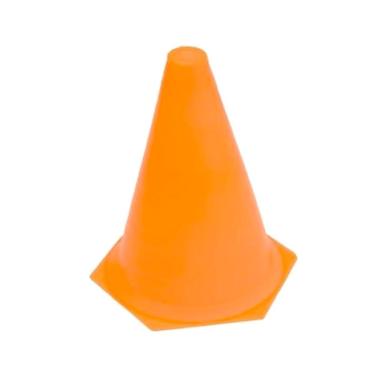 Imagem de Kit Cone de Plástico Rígido 23cm 6 Unidades Laranja-Unissex