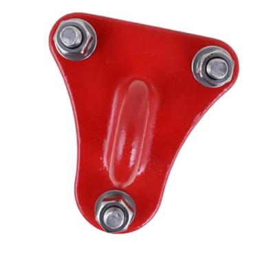 Imagem de Baoblaze Dispositivo de fixação de corda de escalada, equipamento portátil de aço inoxidável vermelho, âncora de alta resistência, parafusos de suporte de