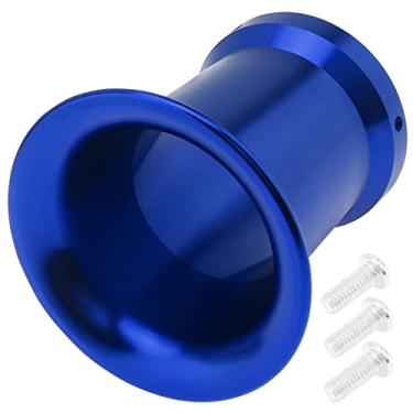 Imagem de Windance Funil de pilha de velocidade de trompete de filtro de ar de liga de alumínio de 50 mm, adequado para PE VM 21 mm/24 mm/26 mm (azul)