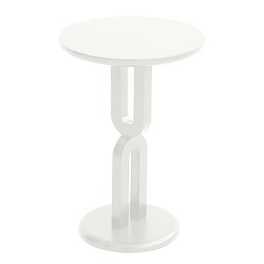 Imagem de Mesa lateral minimalista redonda, detalhe de ponta pequena para sala de estar, quarto, varanda, escritório, decoração de casa moderna, fácil montagem