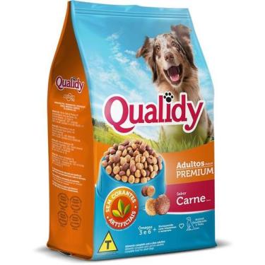 Imagem de Ração Qualidy Premium para Cães Adultos Sabor Carne 1kg