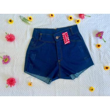 Imagem de Short Jeans Feminino Curto Cintura Alta Diversos Modelos - Alumale Jea