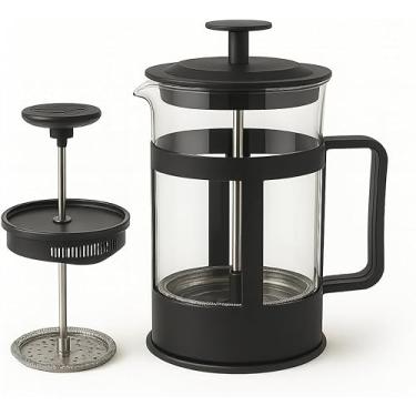Imagem de Cafeteira Prensa Francesa, Cremeira, 350ml, Vidro Borossilicato, Filtro Premium para Café, Chá e Cappuccino, Alça Ergonômica