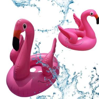 Imagem de Boia Inflável Infantil Flamingo 120cm Segura Snel Home, Flamingo, únic