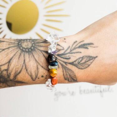 Imagem de Pulseira 7 Chakras - Pedras da Amplificação e Equilíbrio Natural - Sat