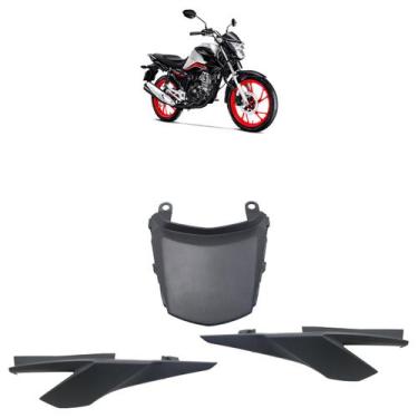 Imagem de Kit Rabeta Carenagem Traseira CG 160 Titan EX 2022 2023 A 2024 Cinza 3