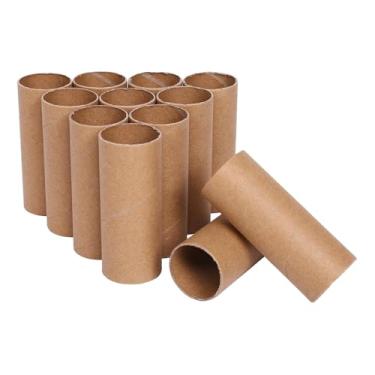 Imagem de Fenteer 12x Tubos de Papelão Rolos de Papel Higiênico Vazios Tubos de Papel Toalha Grossos para Artesanato para Projetos de Sala de Aula Família, 10cm