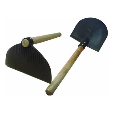 Imagem de Kit Calço De Borracha, 1 Enxada E 1 Pá Cargas Perigosa Nbr - plastcor
