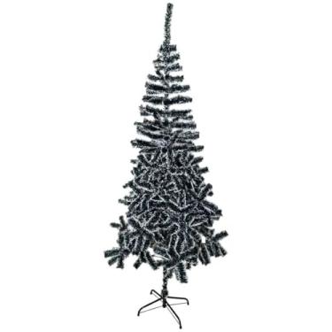 Imagem de Árvore de Natal Nevada Verde, 210cm, 440 Galhos, Pinheiro Artificial Decorativo com Efeito Neve