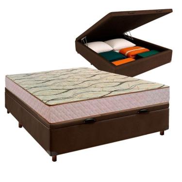 Imagem de Conjunto Cama Box Bau Blindado Casal + Colchão D33 Maxsono Paropas