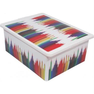 Imagem de Caixa Organizadora 17 Litros Lápis - Or17l-02 - São Bernardo Caixa Org. Container 17l Lapis S.bernard Or17l-02