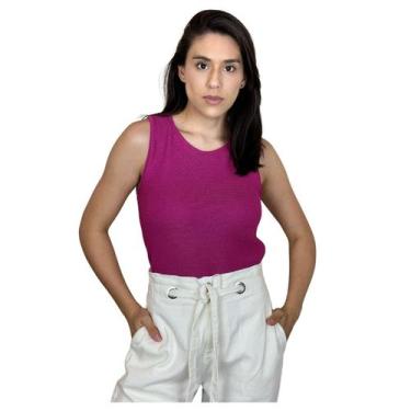 Imagem de Camiseta Regata Rib Tricot - Nagai, Rosa, G