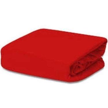 Imagem de Lençol Avulso Casal Padrão Vermelho 100% Algodão Percal 150 Fios - Bor