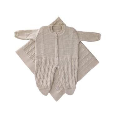 Imagem de Saída de Maternidade Trançado - Kowak, Bege, RN