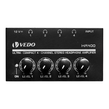 Imagem de Amplificador De Fone Vedo Ha400 4 Canais Powerplay 110V/120V