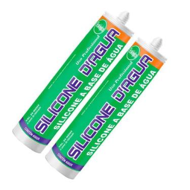 Imagem de Kit 2 Selante Acrílico Para Trincas E Fissuras Sbrix Trinca 450G Preto